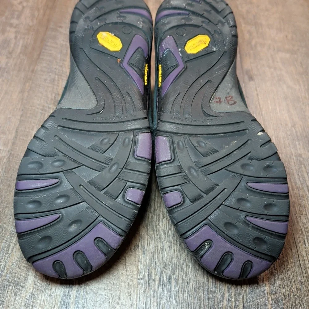 Dansko Paisley Womens EU 43 US 12.5-13 Navy Blue Leather Vibram Waterproof